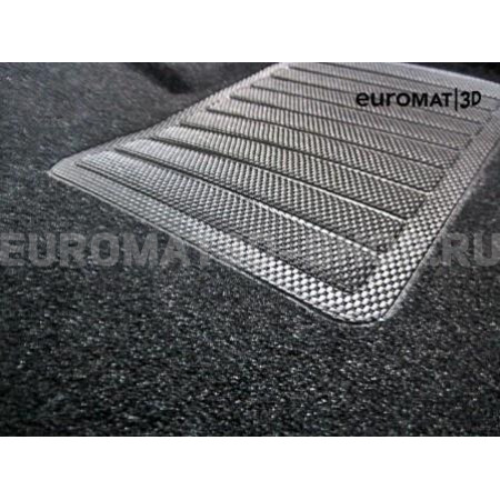 Текстильные 3D коврики Euromat3D Business в салон для Audi A6 (2019-) № EMC3D-001111