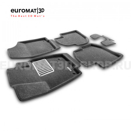 Текстильные 3D коврики Euromat3D Lux в салон для Skoda Rapid (2020-) № EM3D-004508G Серые Текстильные 3D коврики Euromat3D Lux в салон для Skoda Rapid (2020-) № EM3D-004508G Серые