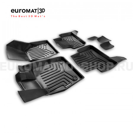 3D коврики Euromat3D Liner в салон для Skoda Octavia A7 (2013-2020) № EM3DLI-004507